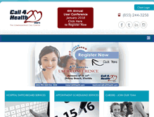 Tablet Screenshot of call4health.com